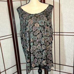 Torrid sheer floral sleeveless top torrid 4